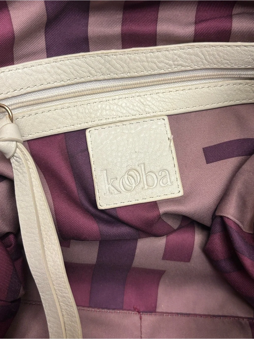 Kooba Handcrafted Leather Denim Woven Bucket Bag Tote